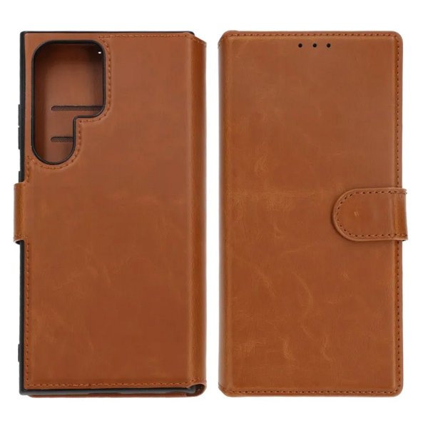 Samsung Galaxy S24 Ultra Fodral 4 Kortfack Brun