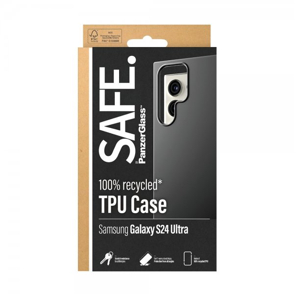 Samsung Galaxy S24 Ultra Skal Soft TPU Case Svart