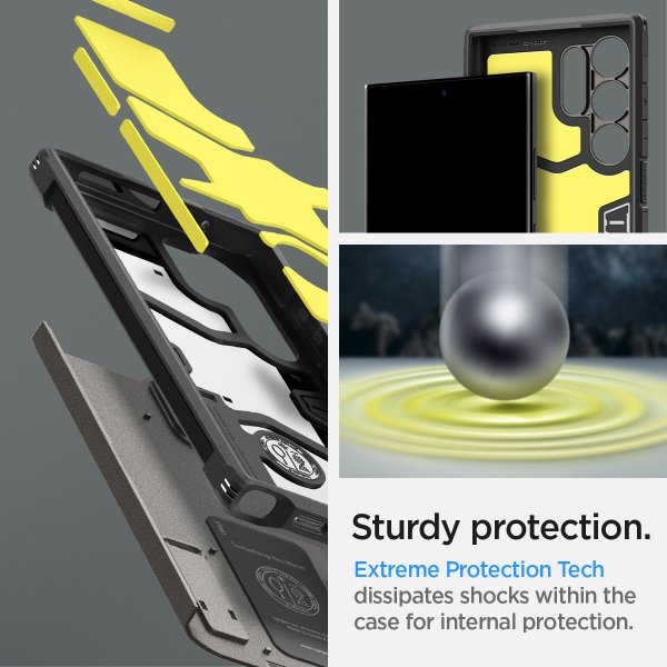 Samsung Galaxy S24 Ultra Skal Tough Armor Gunmetal