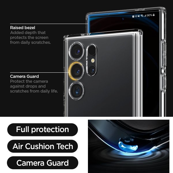 Samsung Galaxy S24 Ultra Skal Ultra Hybrid S Crystal Clear