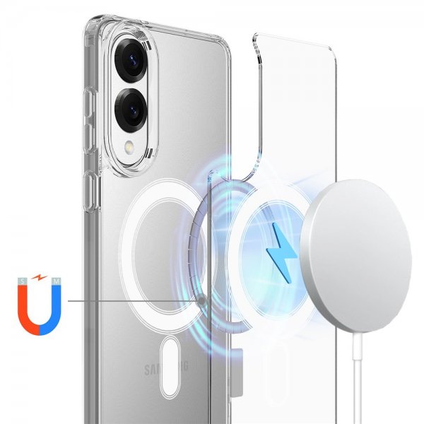 Samsung Galaxy S25 Edge Skal Feather Series MagSafe Transparent