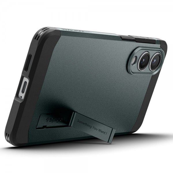 Samsung Galaxy S25 Edge Skal Tough Armor MagFit Abyss Green