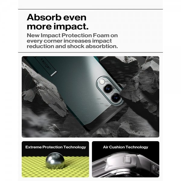 Samsung Galaxy S25 Edge Skal Tough Armor MagFit Abyss Green