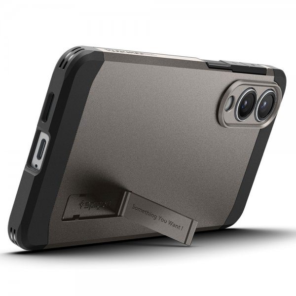 Samsung Galaxy S25 Edge Skal Tough Armor MagFit Gunmetal