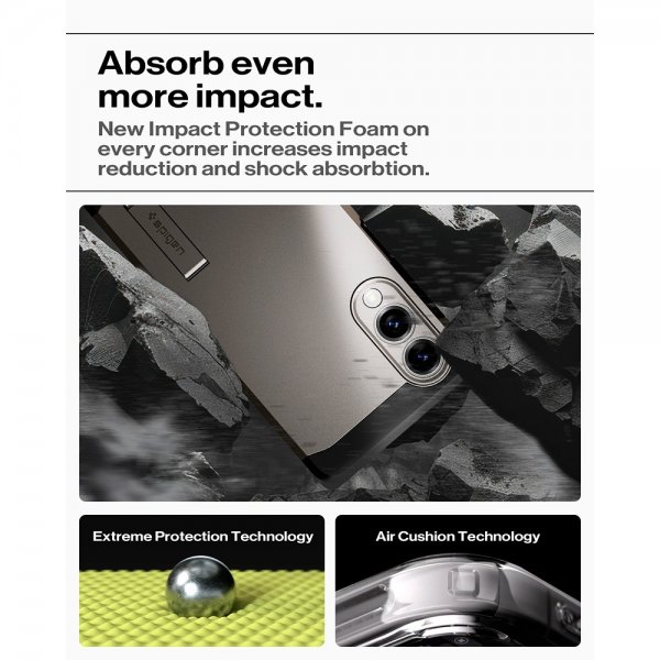 Samsung Galaxy S25 Edge Skal Tough Armor MagFit Gunmetal