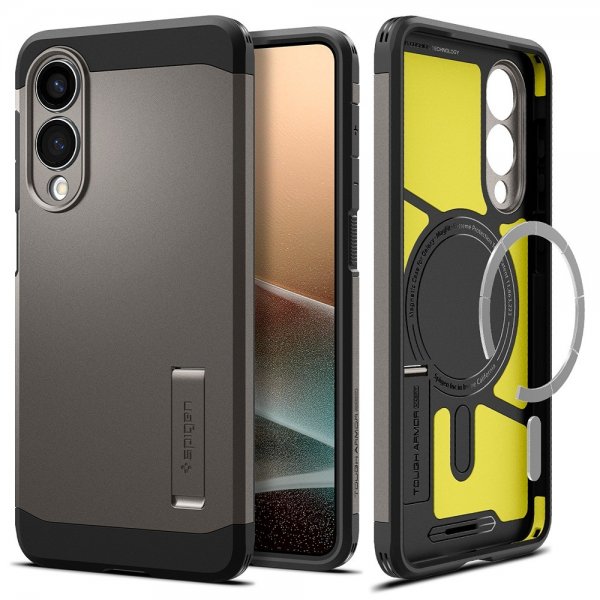 Samsung Galaxy S25 Edge Skal Tough Armor MagFit Gunmetal