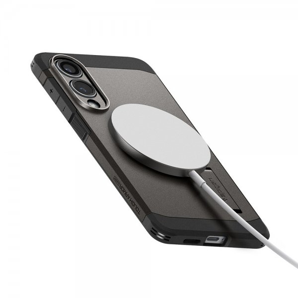 Samsung Galaxy S25 Edge Skal Tough Armor MagFit Gunmetal