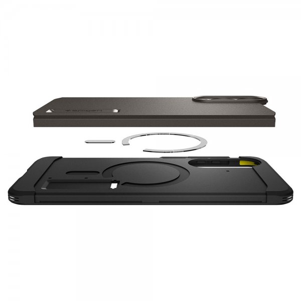 Samsung Galaxy S25 Edge Skal Tough Armor MagFit Gunmetal