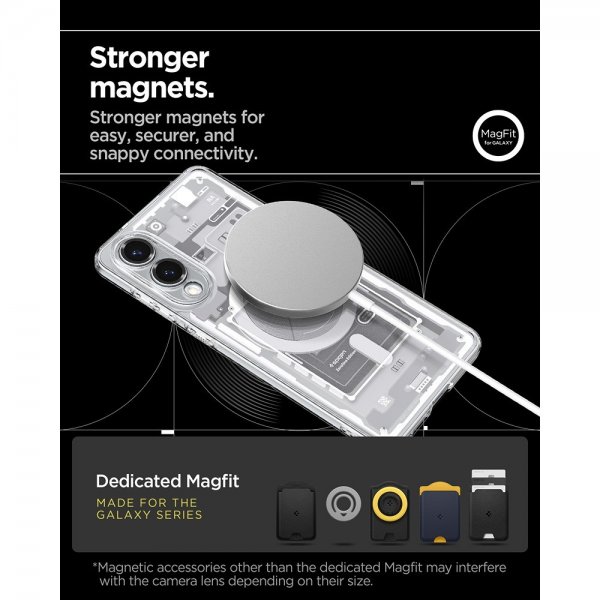 Samsung Galaxy S25 Edge Skal Ultra Hybrid Zero One MagFit Vit