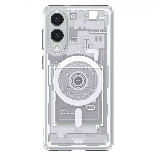 Samsung Galaxy S25 Edge Skal Ultra Hybrid Zero One MagFit Vit