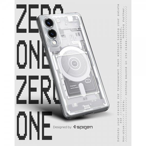 Samsung Galaxy S25 Edge Skal Ultra Hybrid Zero One MagFit Vit