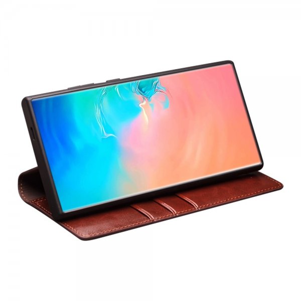 Samsung Galaxy S25 Fodral Äkta Läder Brun