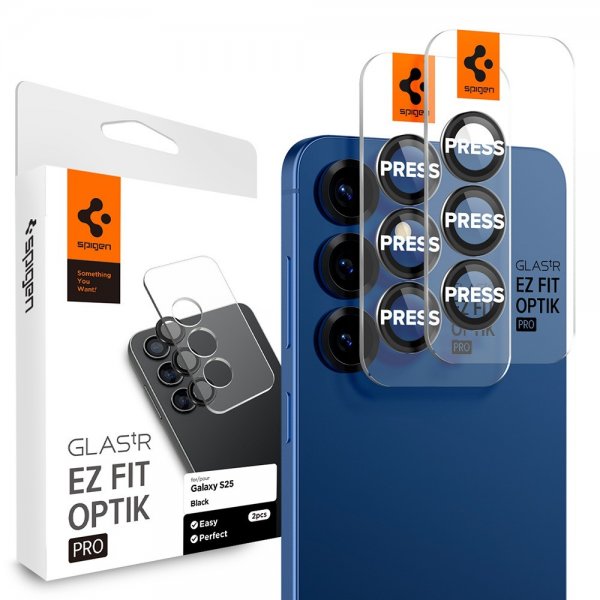Samsung Galaxy S25 Kameraskydd GLAS.tR EZ Fit Optik Pro 2-pack