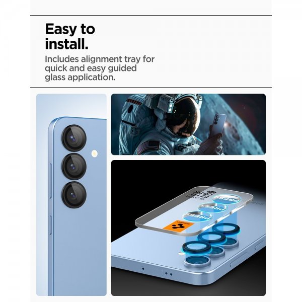 Samsung Galaxy S25 Kameraskydd GLAS.tR EZ Fit Optik Pro 2-pack