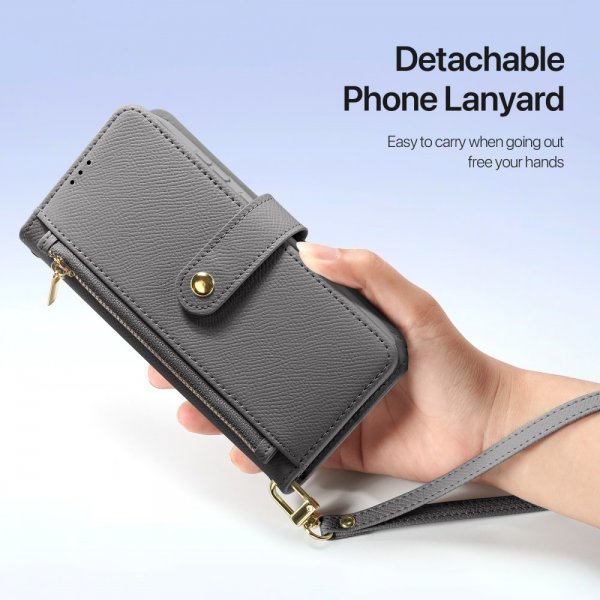 Samsung Galaxy S25 Plus Fodral 2-i-1 Lawa Series MagSafe Grå