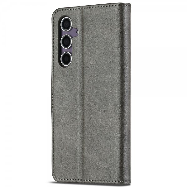 Samsung Galaxy S25 Plus Fodral med Kortfack Stativfunktion Grå