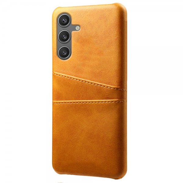 Samsung Galaxy S25 Skal med två Kortfack Ljusbrun