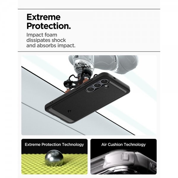 Samsung Galaxy S25 Skal Rugged Armor MagFit Matte Black