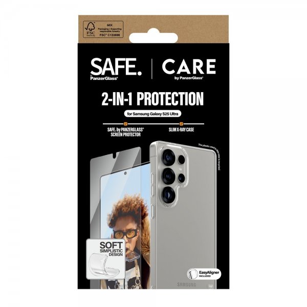Samsung Galaxy S25 Ultra Skal och Skärmskydd Fashion 2-in-1 Bundle