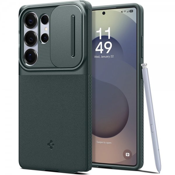 Samsung Galaxy S25 Ultra Skal Optik Armor Abyss Green