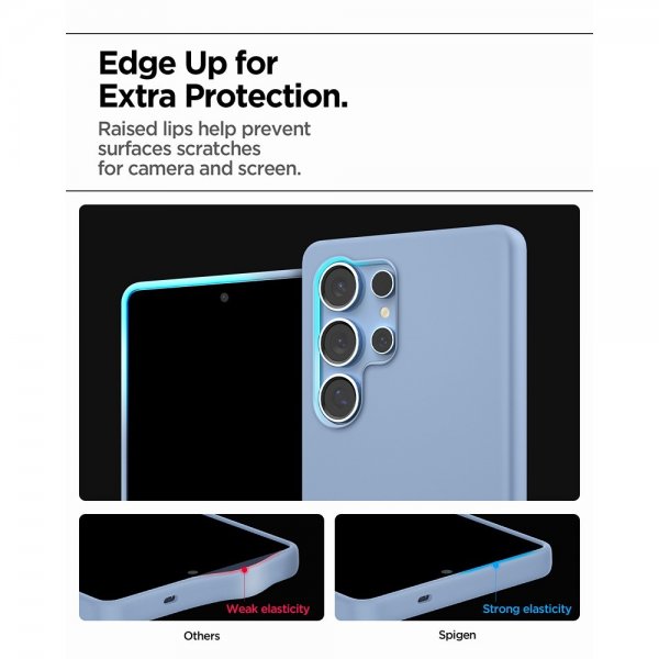 Samsung Galaxy S25 Ultra Skal Silicone Fit MagFit Sapphire Blue