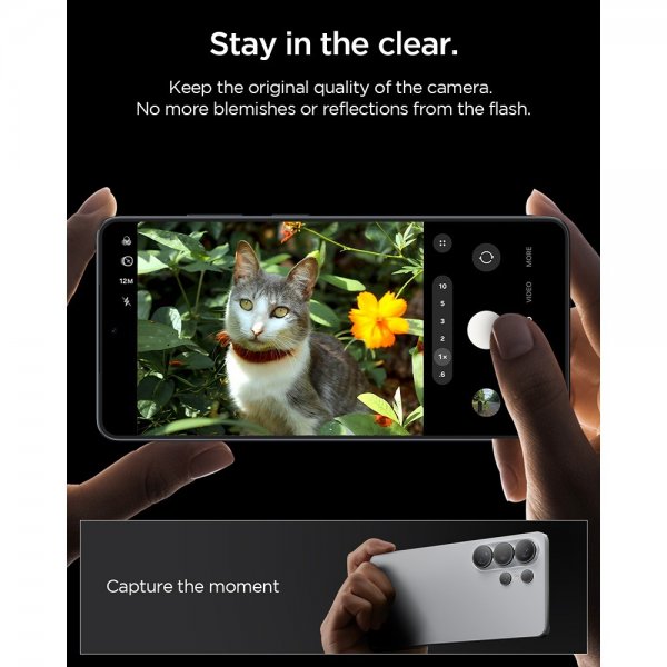 Samsung Galaxy S26 Ultra Kameraskydd GLAS.tR EZ Fit Optik Pro 2-pack Svart