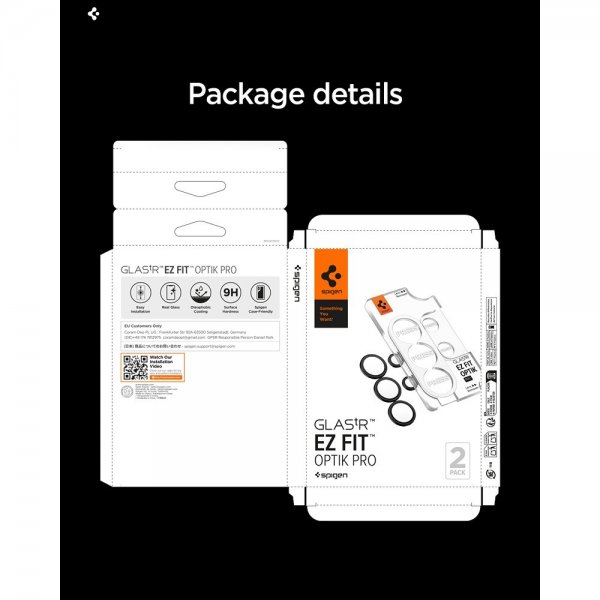 Samsung Galaxy S26 Ultra Kameraskydd GLAS.tR EZ Fit Optik Pro 2-pack Svart