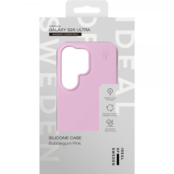 Samsung Galaxy S26 Ultra Skal Silicone Case MagSafe Bubblegum Pink