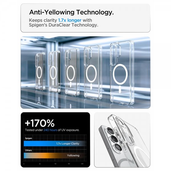 Samsung Galaxy S26 Ultra Skal Ultra Hybrid MagFit Clear White