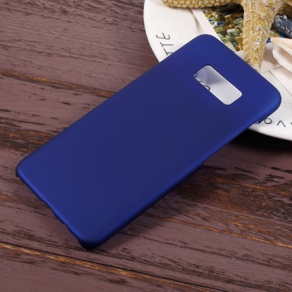 Samsung Galaxy S8 Mobilskal Hårdplast Gummiyta Mörkblå