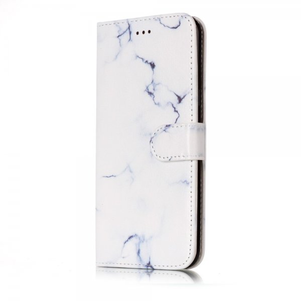 Samsung Galaxy S8 Plånboksfodral Motiv Vit Marmor