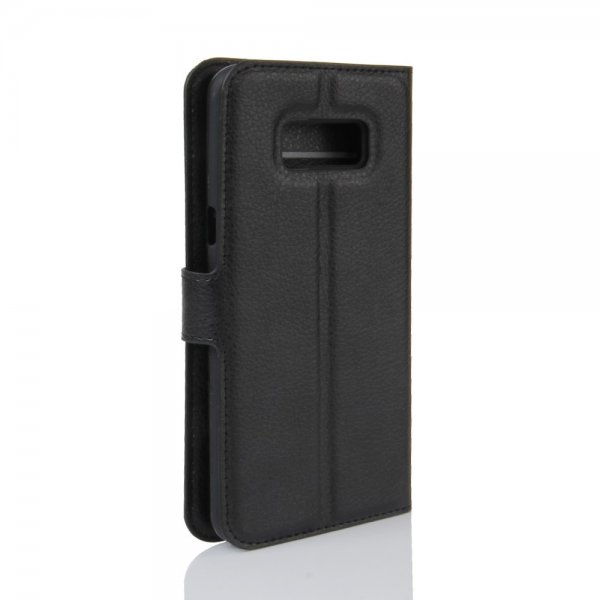 Samsung Galaxy S8 Plus Fodral Litchi Svart