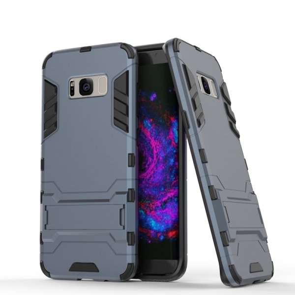 Samsung Galaxy S8 Plus Skal Armor TPU Hårdplast Mörkblå