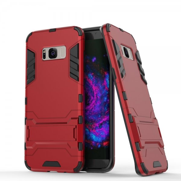 Samsung Galaxy S8 Plus Skal Armor TPU Hårdplast Röd