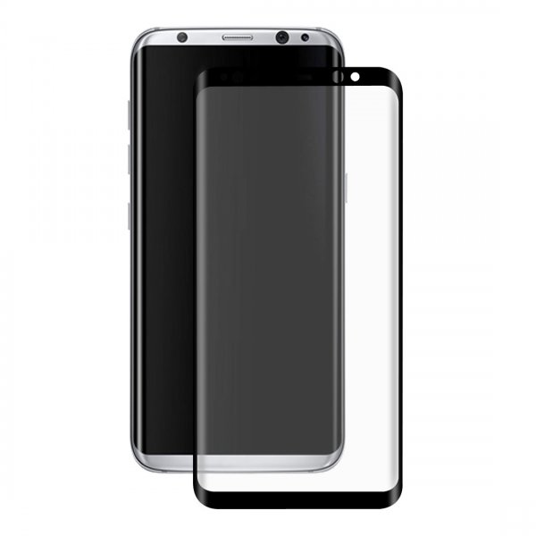 Samsung Galaxy S8 Plus Skärmskydd i Härdat Glas 0.26mm 9H Full Size Svart