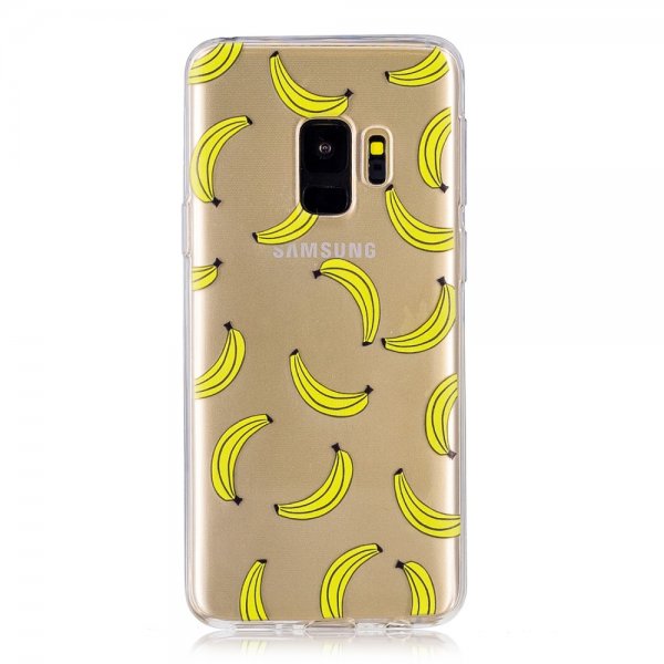 Samsung Galaxy S9 Mobilskal TPU Motiv Bananer