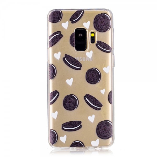 Samsung Galaxy S9 Mobilskal TPU Motiv Love Cookies