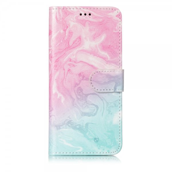 Samsung Galaxy S9 Plånboksfodral Motiv Rosa Sten