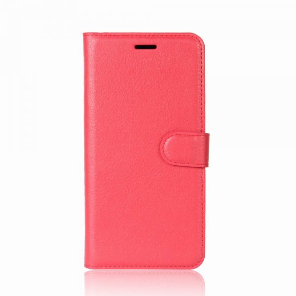 Samsung Galaxy S9 Plånboksetui PU-læder Litchi Rød