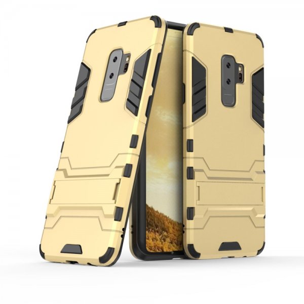 Samsung Galaxy S9 Plus Skal Armor TPU Hårdplast Guld