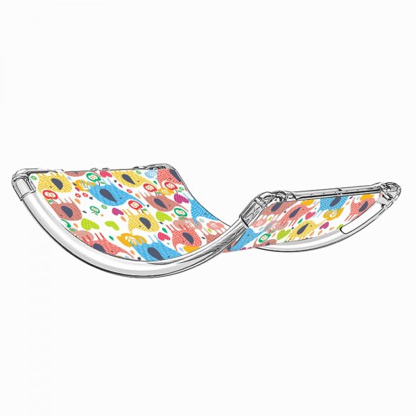 Samsung Galaxy Tab A7 Skal Motiv Färgglada Elefanter