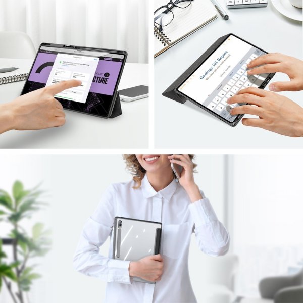 Samsung Galaxy Tab S9 Ultra Fodral TOBY Series Svart