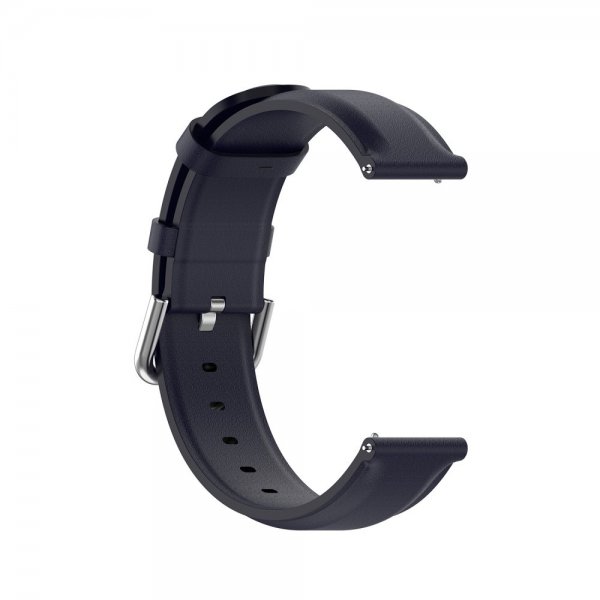 Samsung Galaxy Watch 20mm Armband Äkta Läder Blå