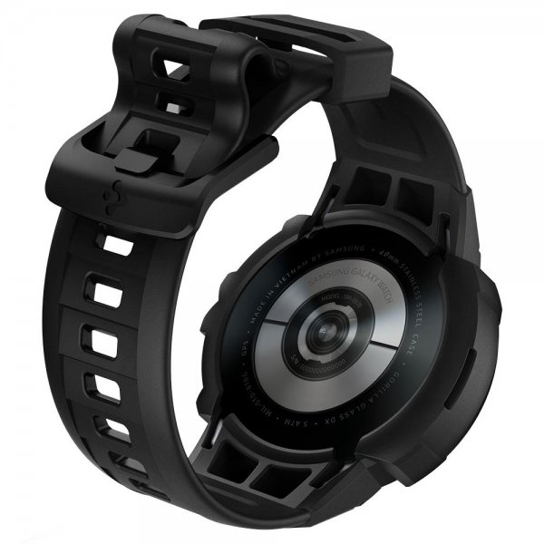 Samsung Galaxy Watch 4/5 40mm Skal med Armband Rugged Armor Pro Charcoal Gray