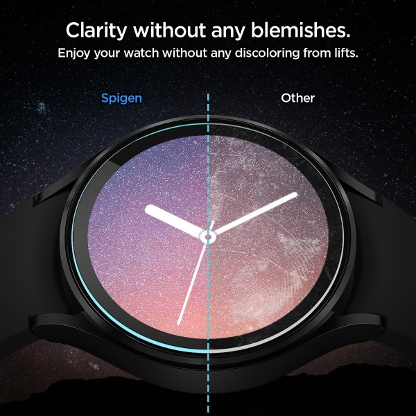 Samsung Galaxy Watch 4/5 44mm Skärmskydd GLAS.tR EZ Fit 2-pack