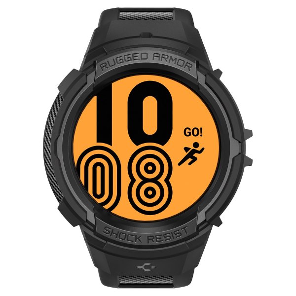 Samsung Galaxy Watch 5 Pro 45mm Skal och Armband Rugged Armor Pro Svart