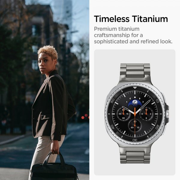 Samsung Galaxy Watch 8 40/44mm/Classic 46mm Armband Modern Fit Titanium Natural Titanium