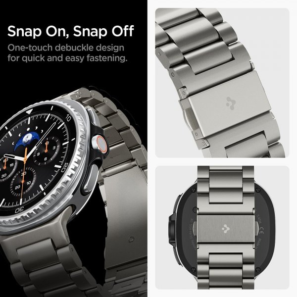Samsung Galaxy Watch 8 40/44mm/Classic 46mm Armband Modern Fit Titanium Natural Titanium