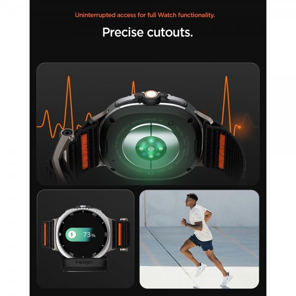 Samsung Galaxy Watch 8 40/44mm/Classic 46mm Armband DuraPro Flex Svart