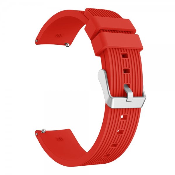 Samsung Galaxy Watch3 41mm Armband Pinstripe Röd
